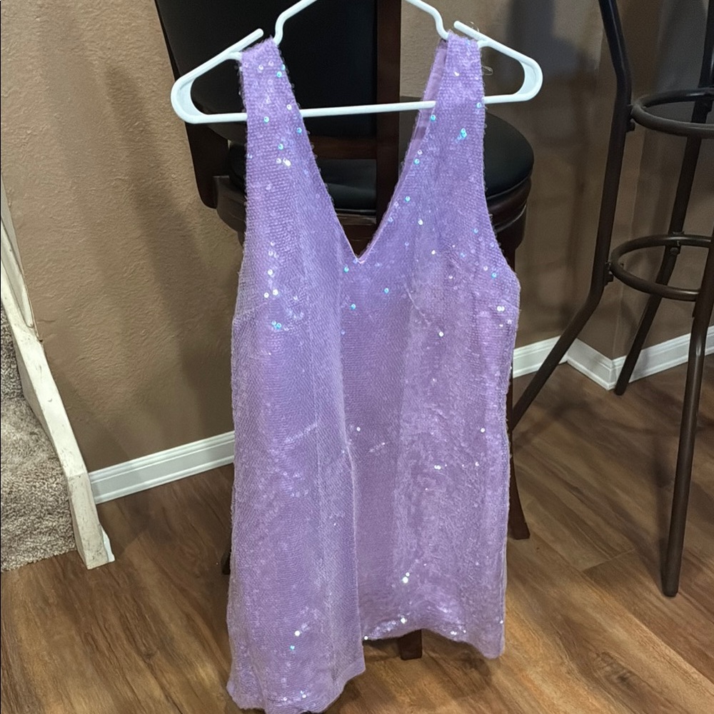 A New Day Sparkling Lavender Top